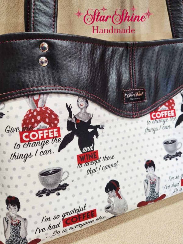 Coffee and Wine Sweetheart Shoulder Bag