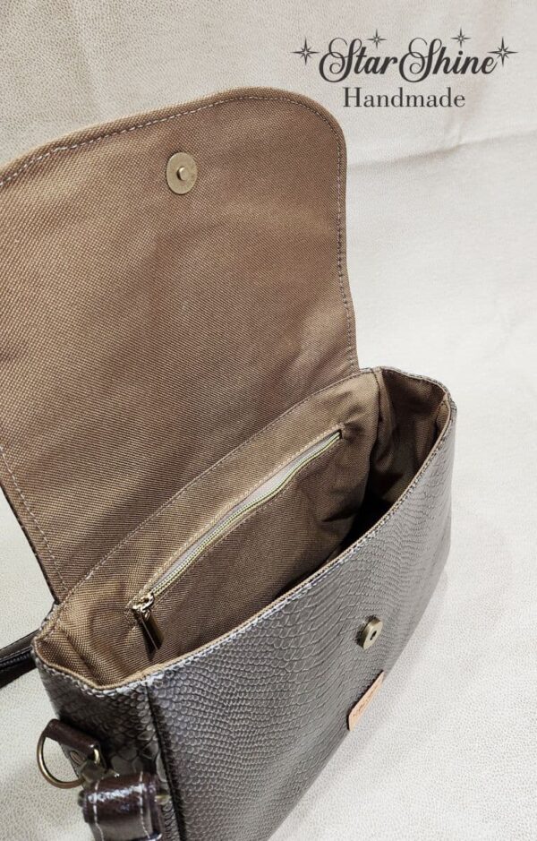 Vegan Snakeskin Lage Penelope Bag