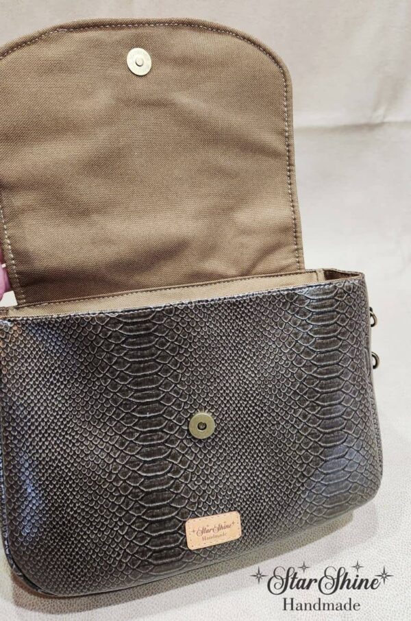Vegan Snakeskin Lage Penelope Bag