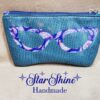 Teal Faux Ostrich Eyeglass Case
