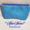 Teal Faux Ostrich Eyeglass Case