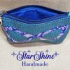 Teal Faux Ostrich Eyeglass Case