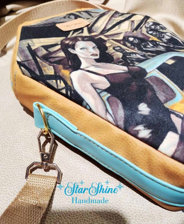 Pin-Up Zombie Coffin Crossbody Bag