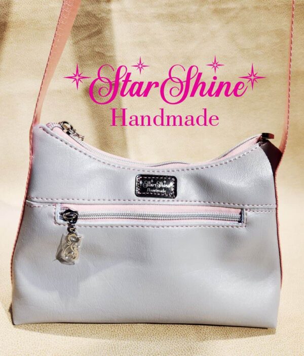 Magic Black Cat and Pink Roses Shoulder Bag