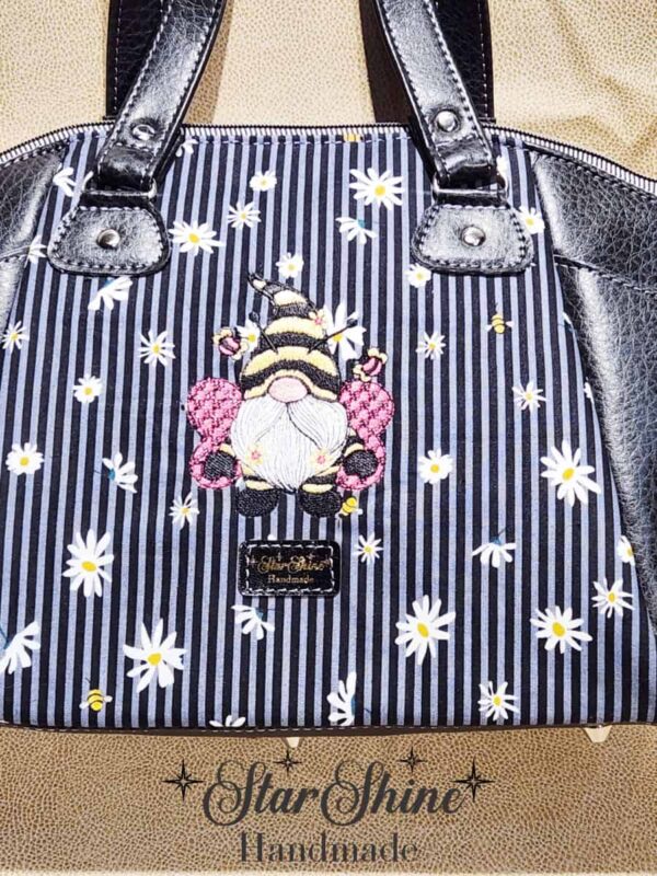 Floral Bee Gnome Handbag