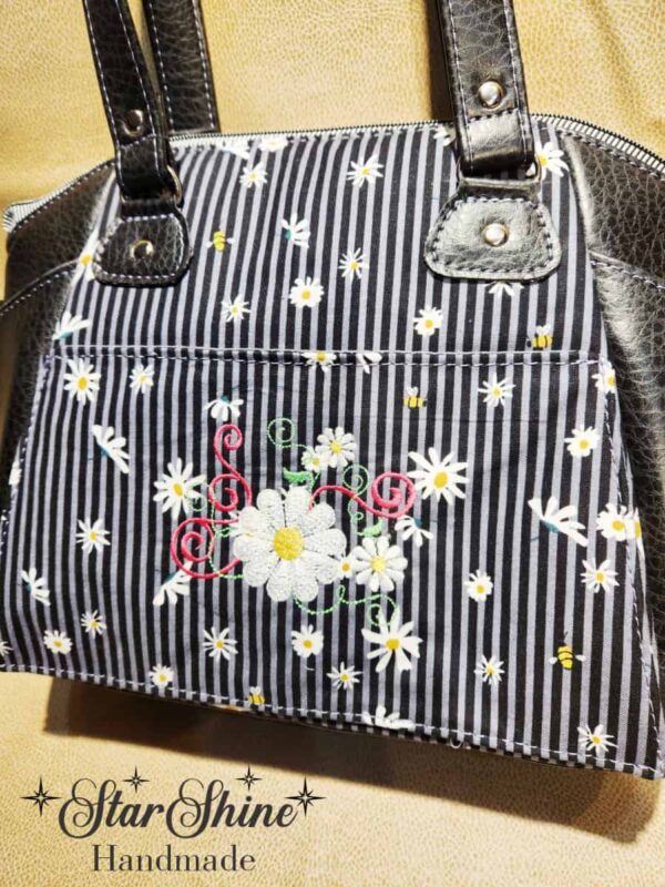 Floral Bee Gnome Handbag