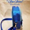 Blue and Gold Adjustable Small Crossbody Bag
