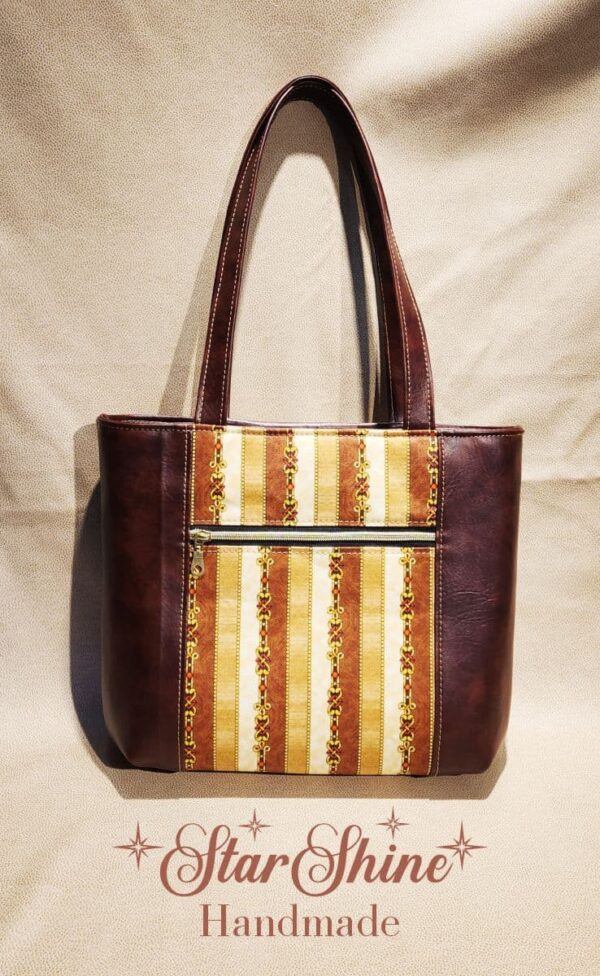 Classic Walnut Brown Urban Tote Handbag