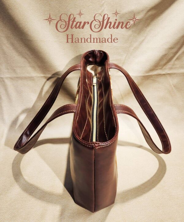 Classic Walnut Brown Urban Tote Handbag