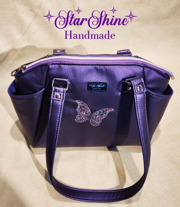 Purple Pearl Shimmer Handbag
