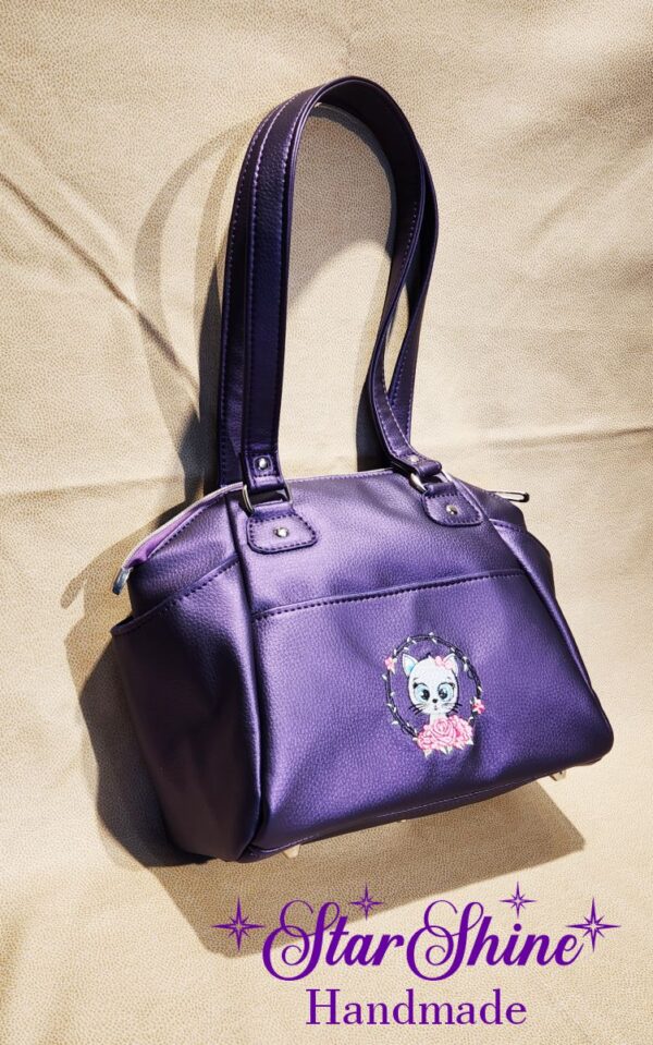 Purple Pearl Shimmer Handbag