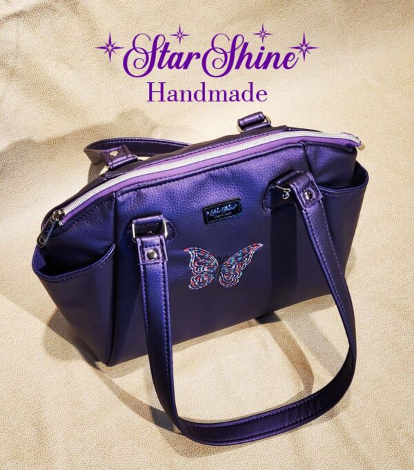 Purple Pearl Shimmer Handbag