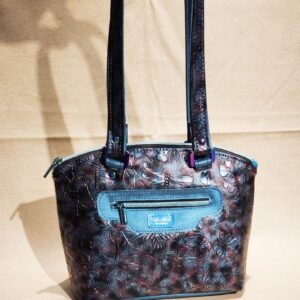 Blue Metallic Dragonfly Handbag