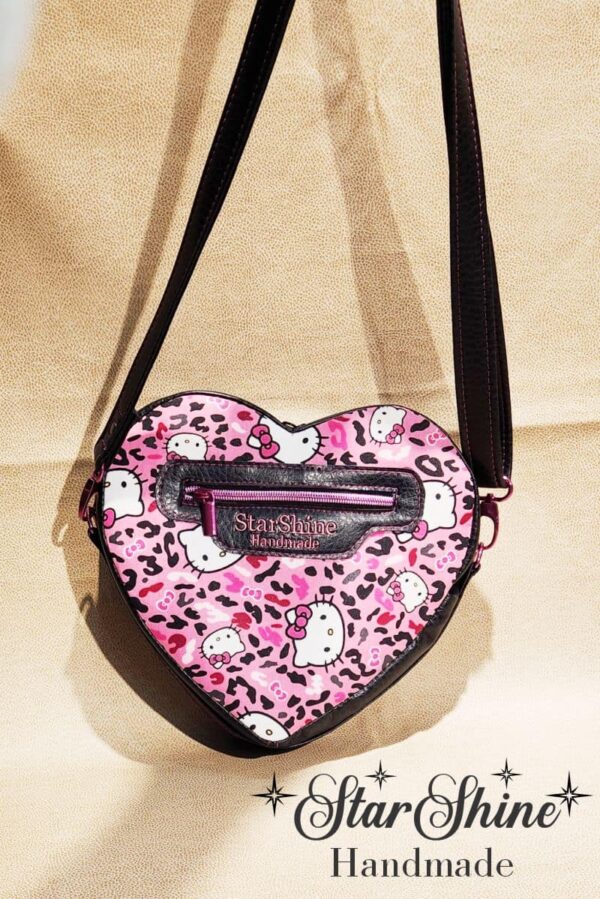 Pink Leopard Hello Kitty Crossbody