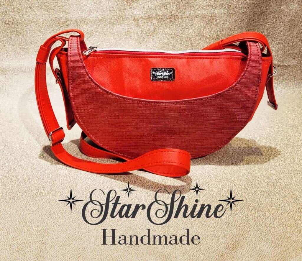 Scarlett Red Retro Luna Bag