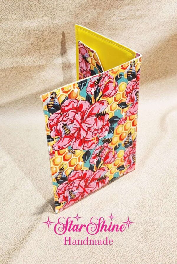 Floral Bee Notebook. Rear View