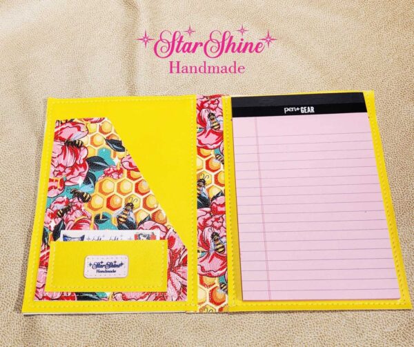 Floral Bee Notebook, Interior View