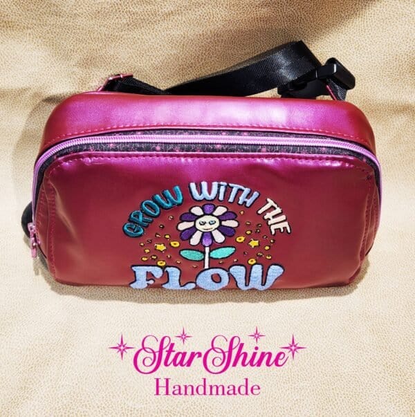 Grow with Flow Magenta Color Shifting Crossbody Bag