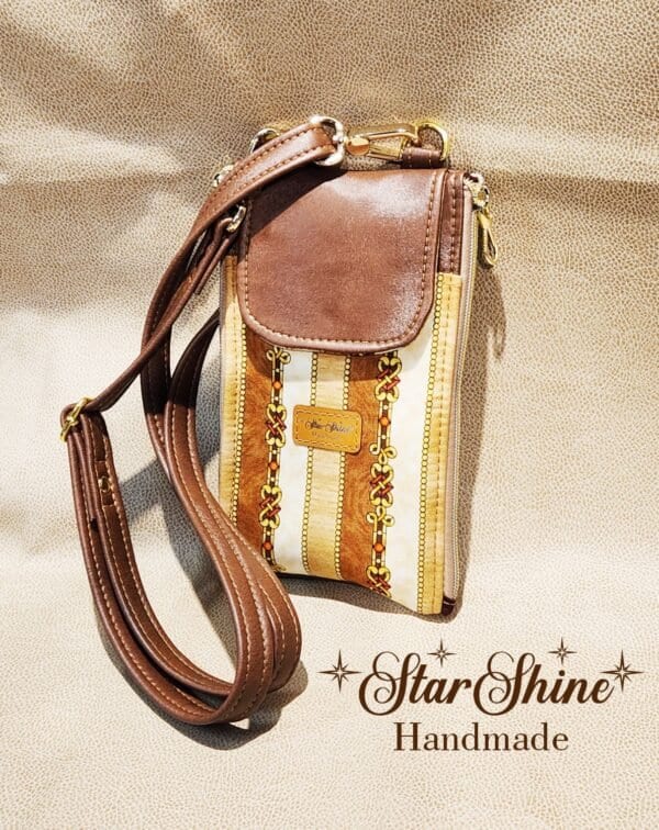 Regal Brown Cellphone Wallet Crossbody Bag