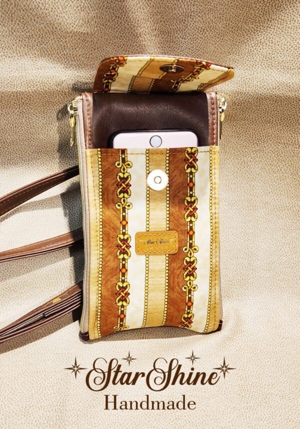 Regal Brown Cellphone Wallet Crossbody Bag