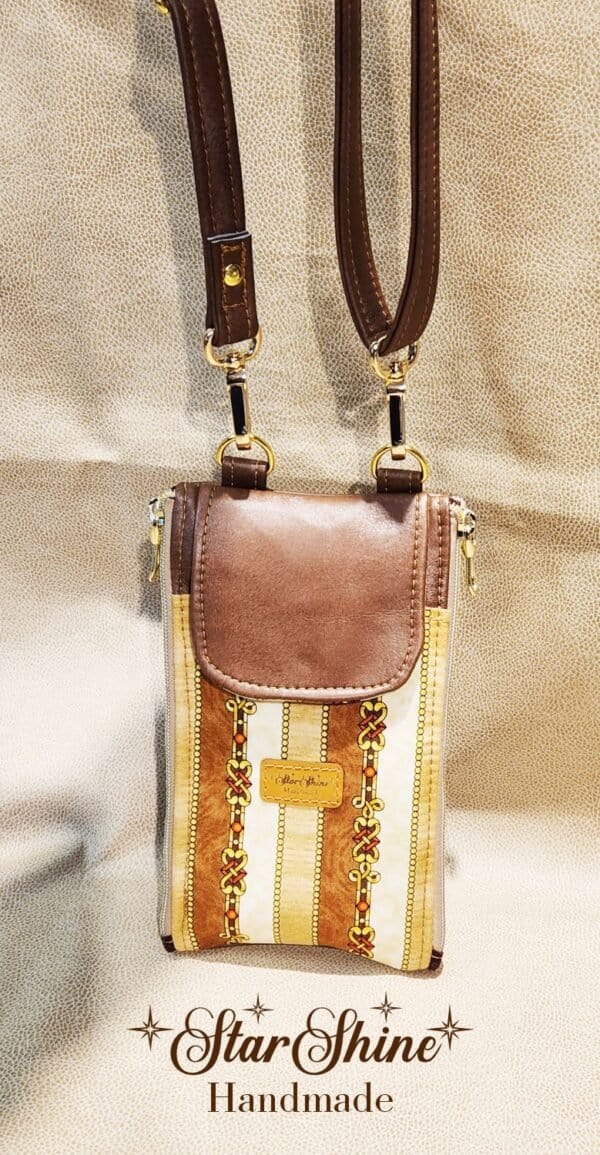 Regal Brown Cellphone Wallet Crossbody Bag