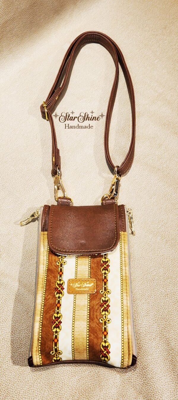 Regal Brown Cellphone Wallet Crossbody Bag