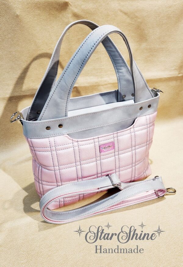 Sparkling Grey and Pink Coupeville Tote