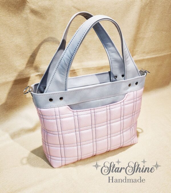 Sparkling Grey and Pink Coupeville Tote