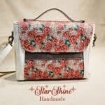 Leopard and Rose Classic Handbag