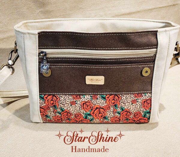Leopard and Rose Filomena Handbag