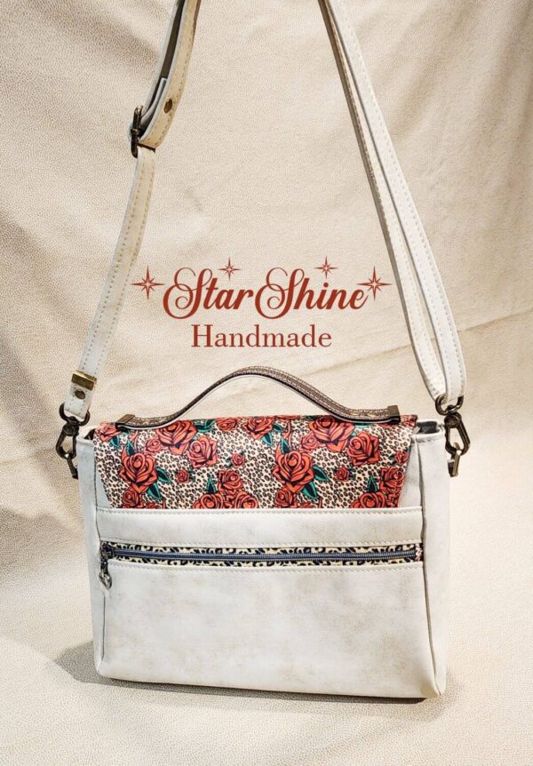 Leopard and Rose Filomena Handbag