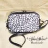 Black and White Leopard Print Crossbody