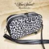Black and White Leopard Print Crossbody