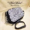 Black and White Leopard Print Crossbody