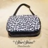 Black and White Leopard Print Crossbody