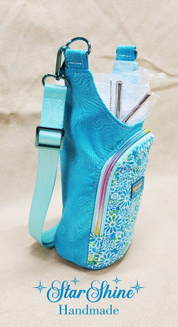 Side view of Aqua Daisy H202Go Bag.