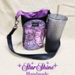 Front view of Purple Goddess H2o2Go Crossbody Bag