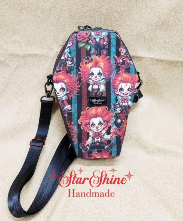 Creepy Clowns Coffin Crossbody.
