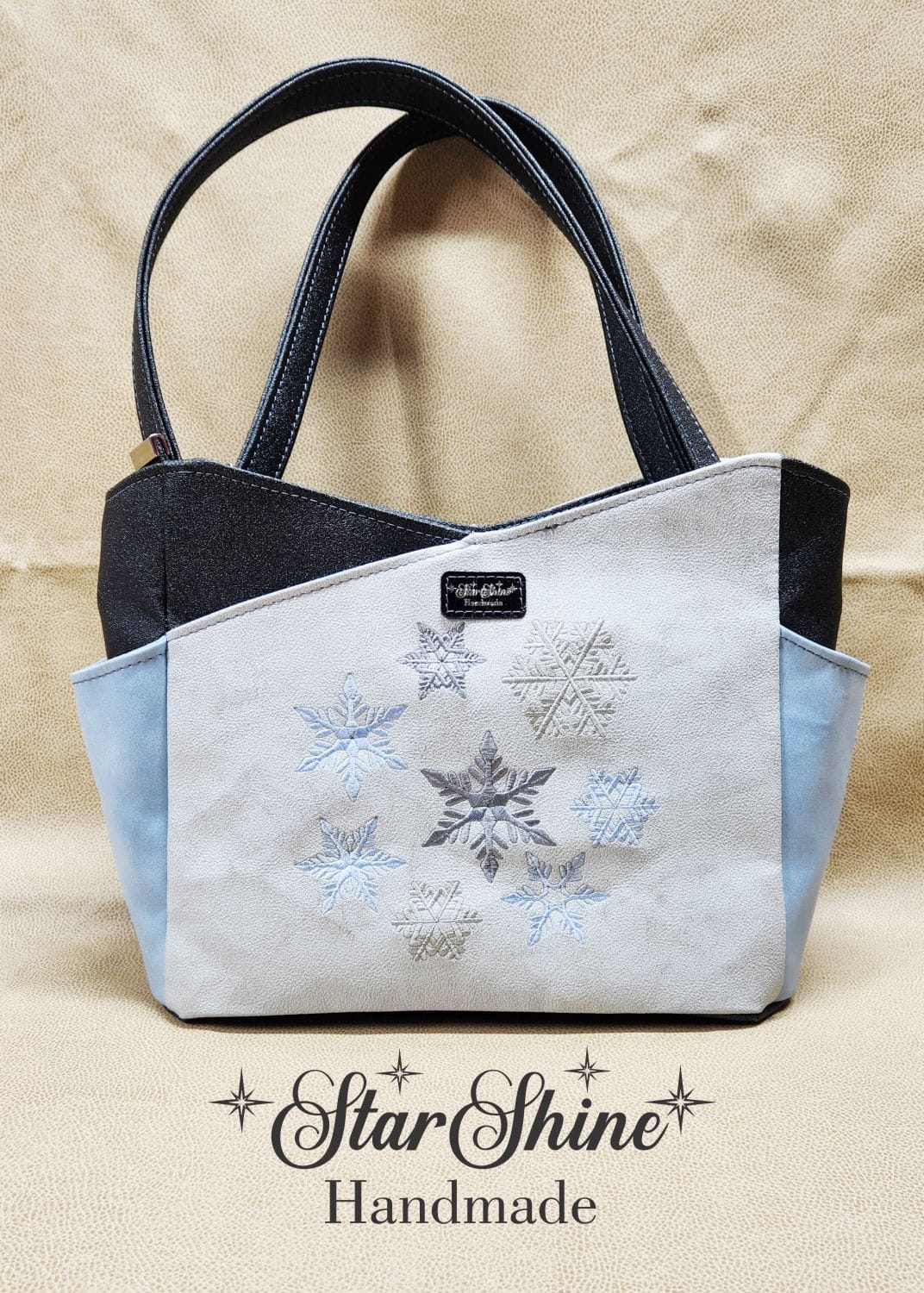 Sparkling Vintage Themed Winter Wonderland. Rear View.