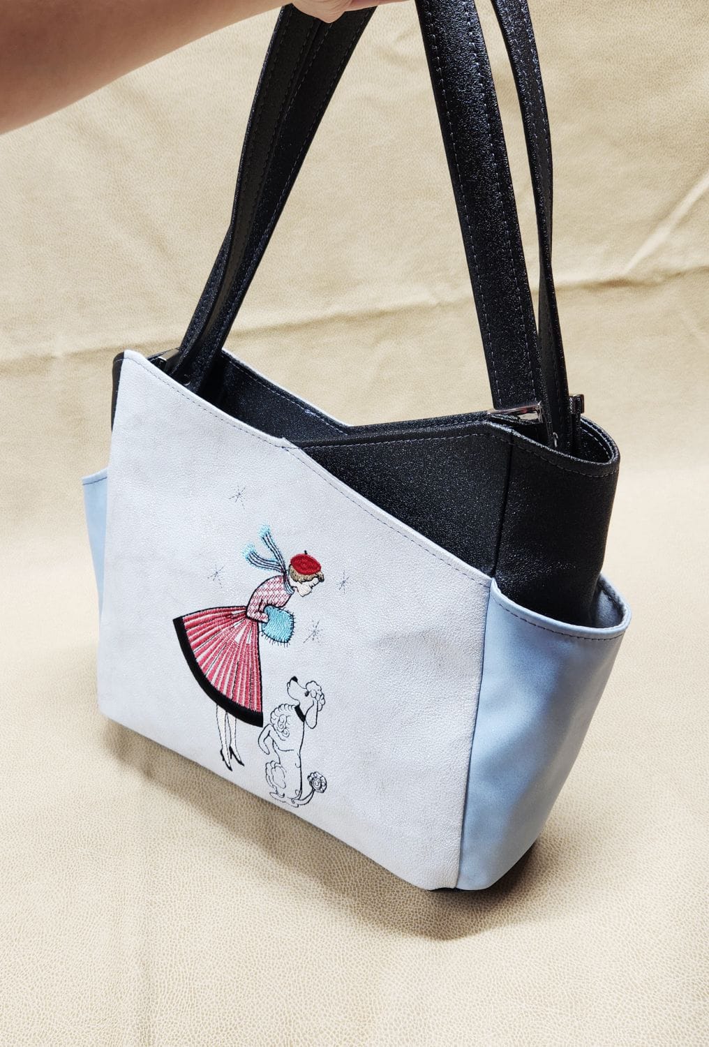 Sparkling Vintage Themed Winter Wonderland. Front/Side View.