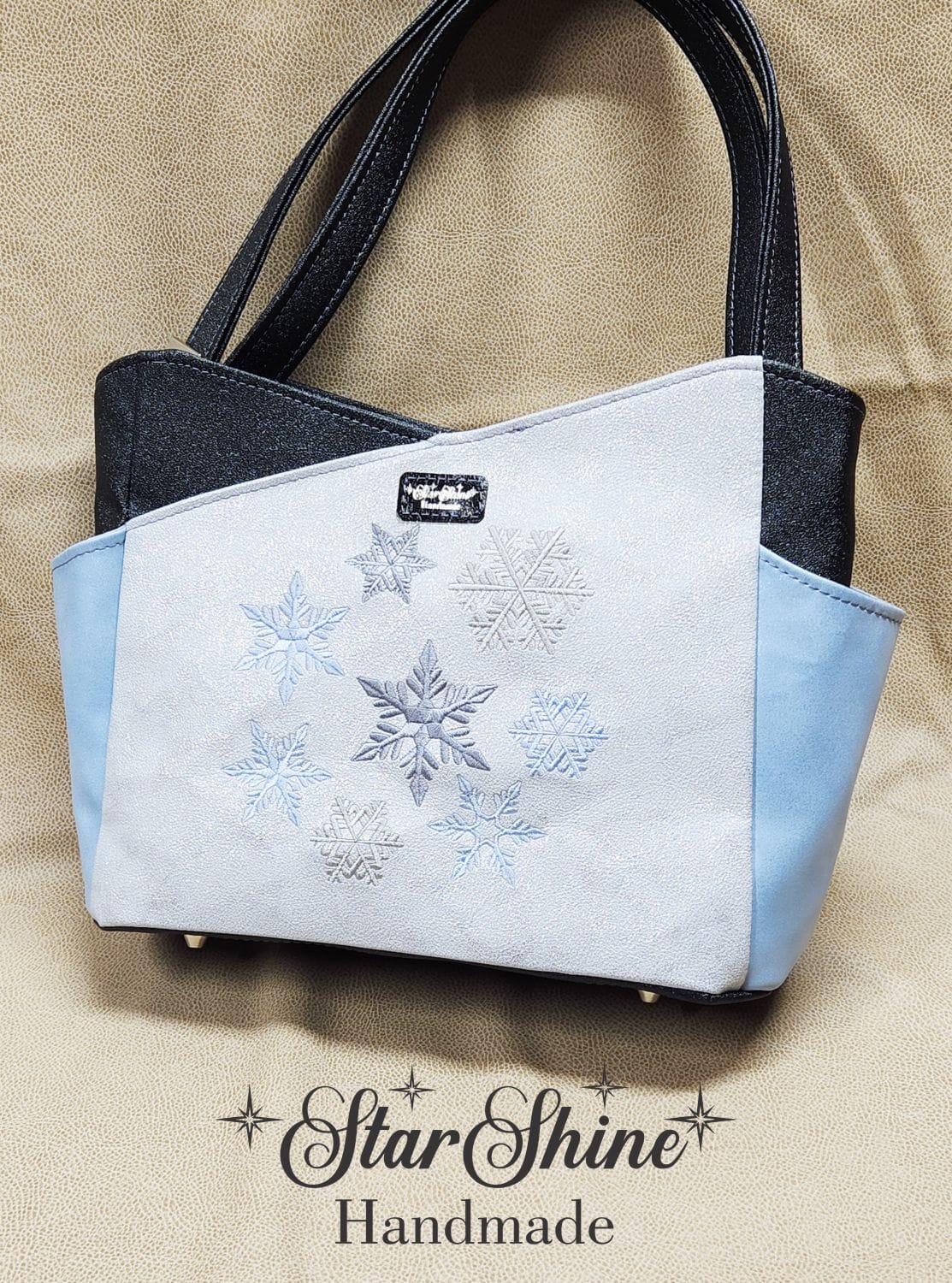 Sparkling Vintage Themed Winter Wonderland. Rear View.