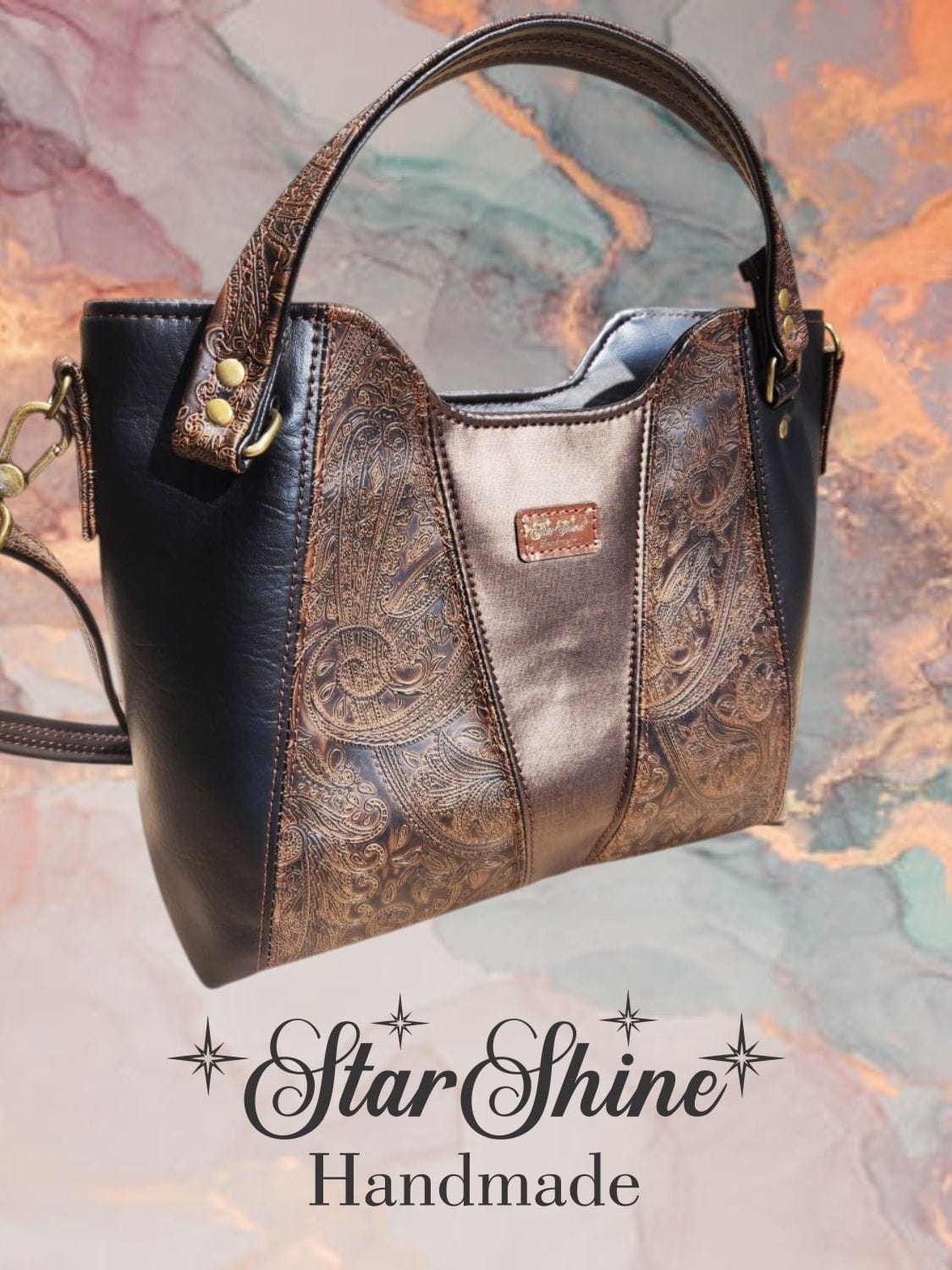Copper Bliss Handbag. Front View.