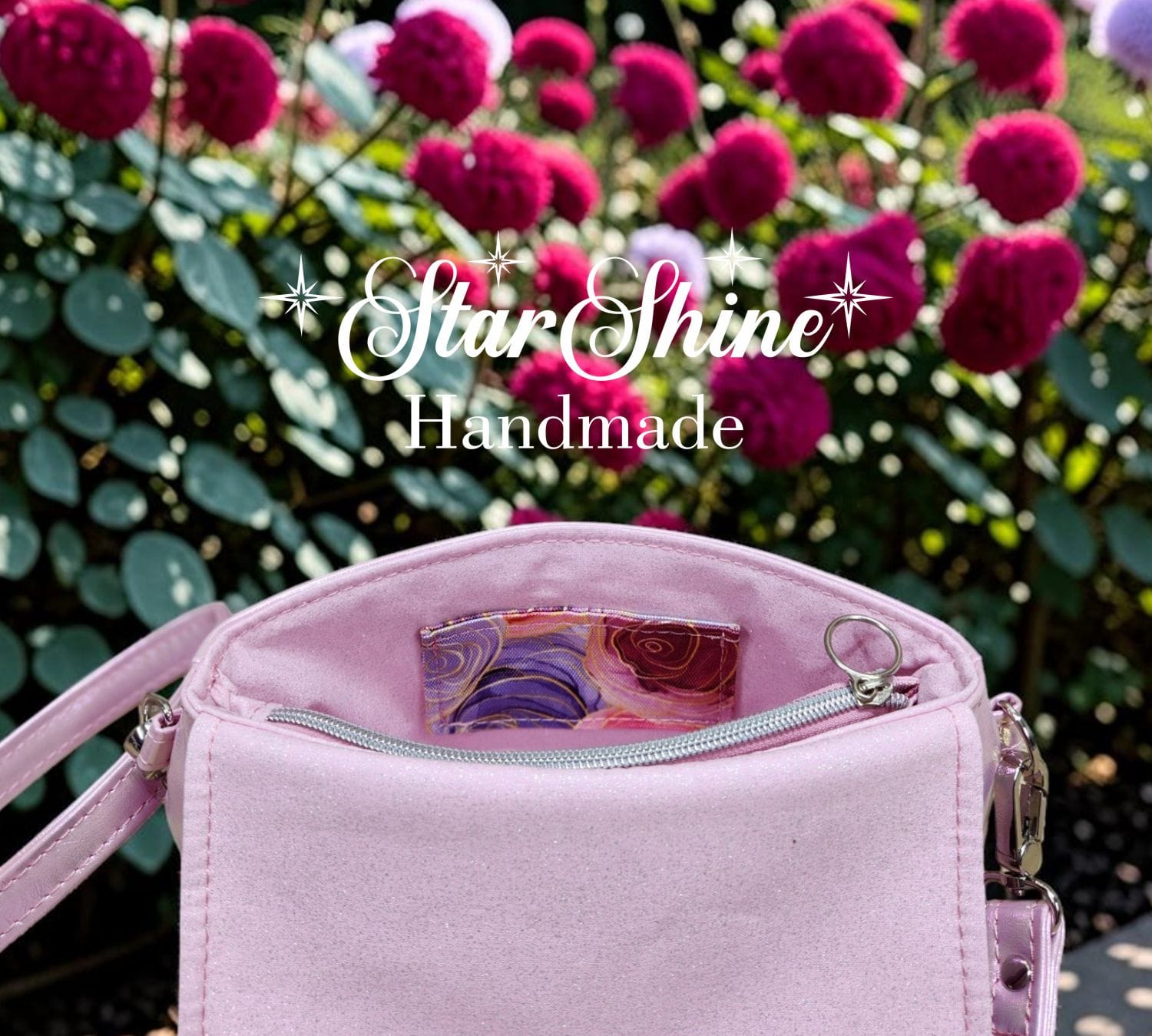 Pink Roses Bangle. Interior View.