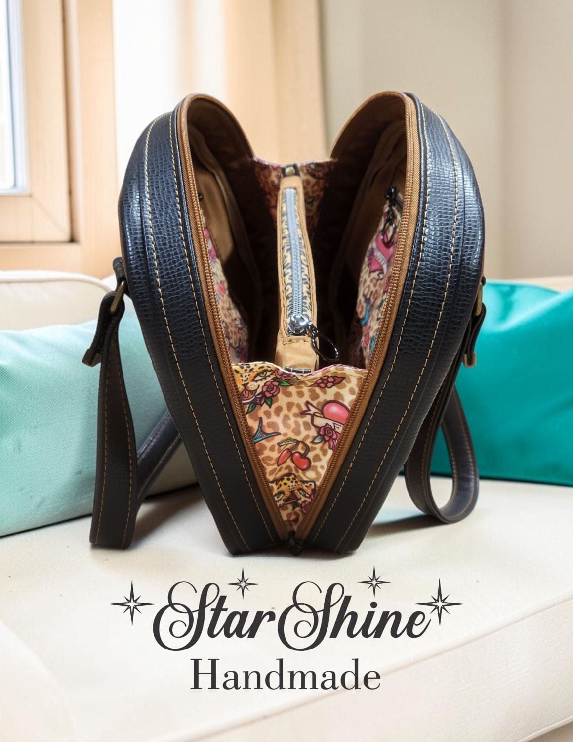 Vintage Pinup Bowler. Side/Interior View.