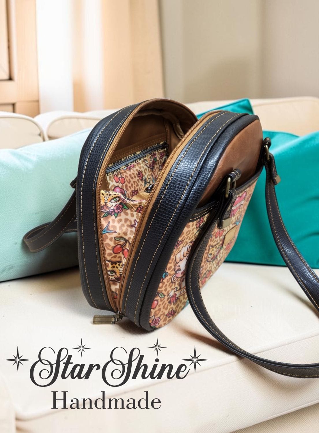 Vintage Pinup Bowler. Side Interior View.