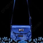 Blue Mandala Mable Crossbody . Front View