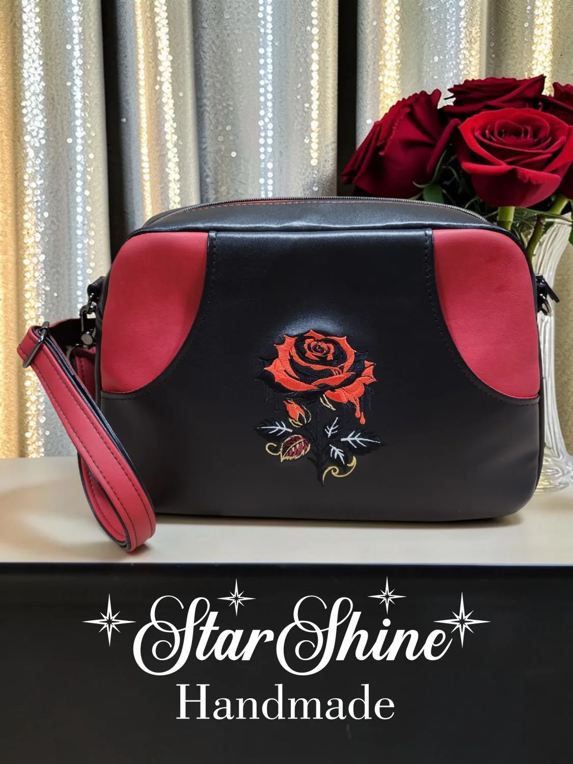 Black and Red Cynthia. Front View.