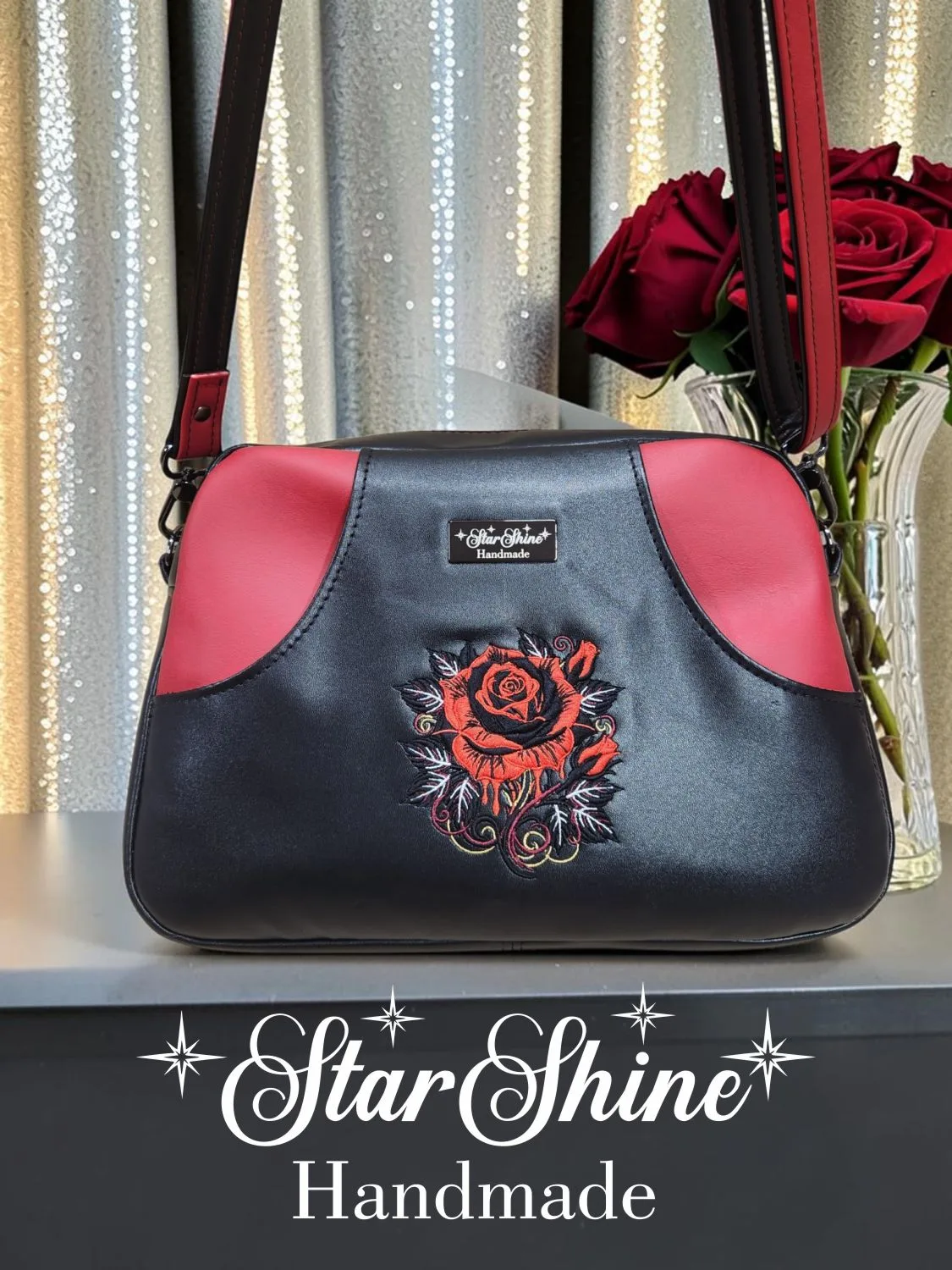 Black and Red Cynthia. Front View.
