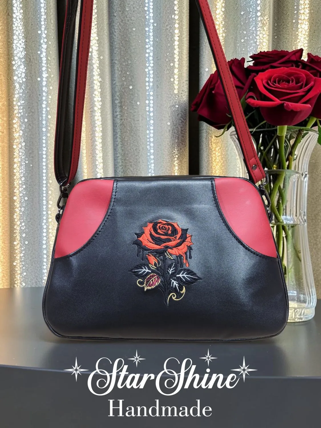 Black and Red Cynthia. Rear View.