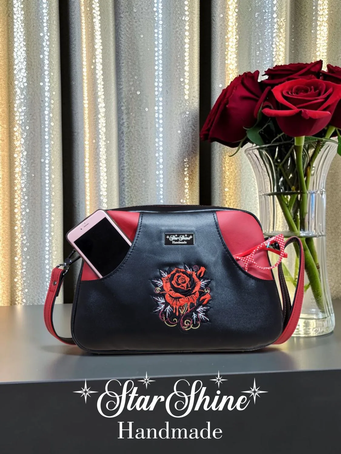 Black and Red Cynthia. Rear View.